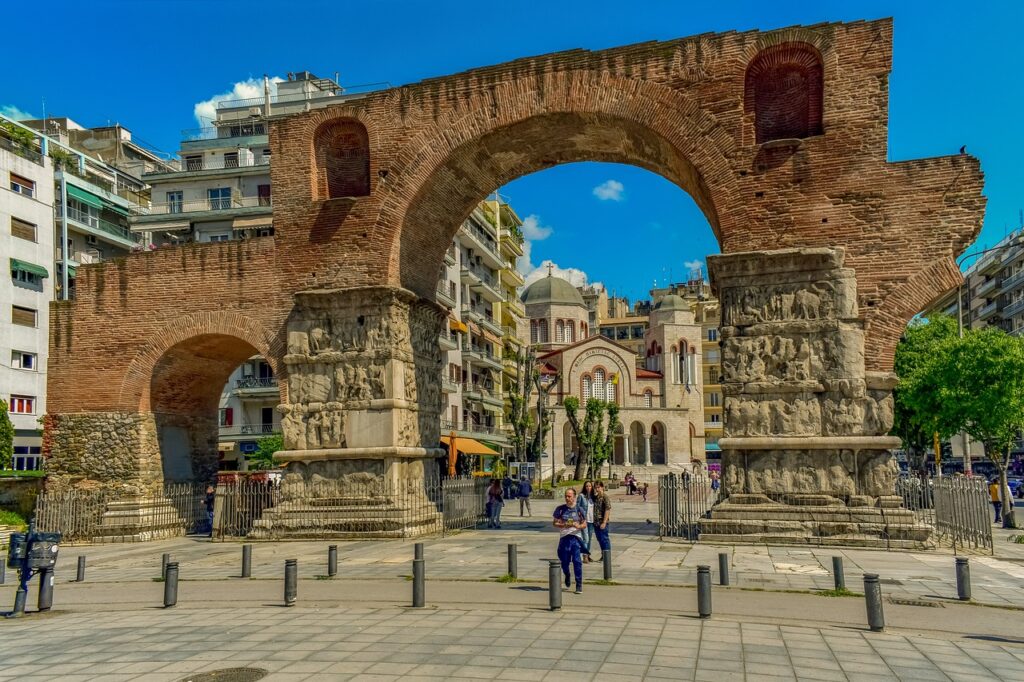 greece, thessaloniki, arch of galerius
